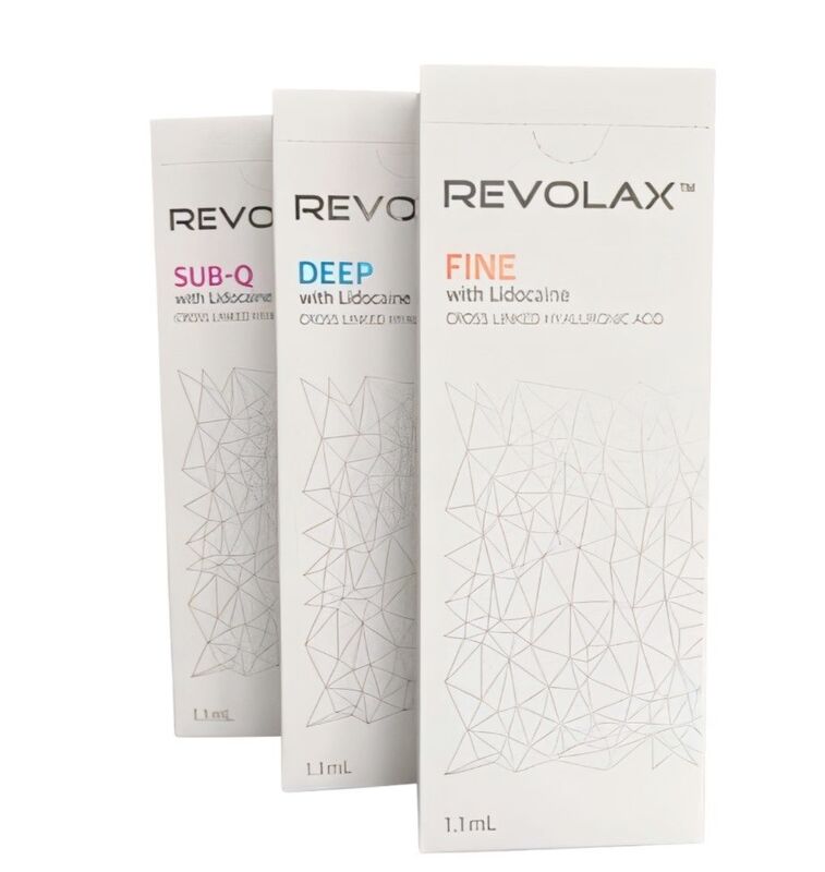 پرکننده پوستی متقاطع Revolax پرکننده پوستی فرمول تزریقی ظریف عمیق Sub-Q برای کاهش خط صورت و بازگرداندن حجم