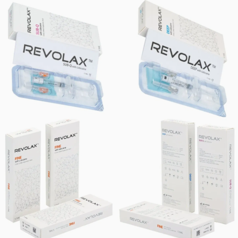 فیلر پوستی عمیق ساب کیو Revolax برای تزریق در عمق درم میانی تا عمیق برای بازسازی حجم صورت و کاهش چین و چروک