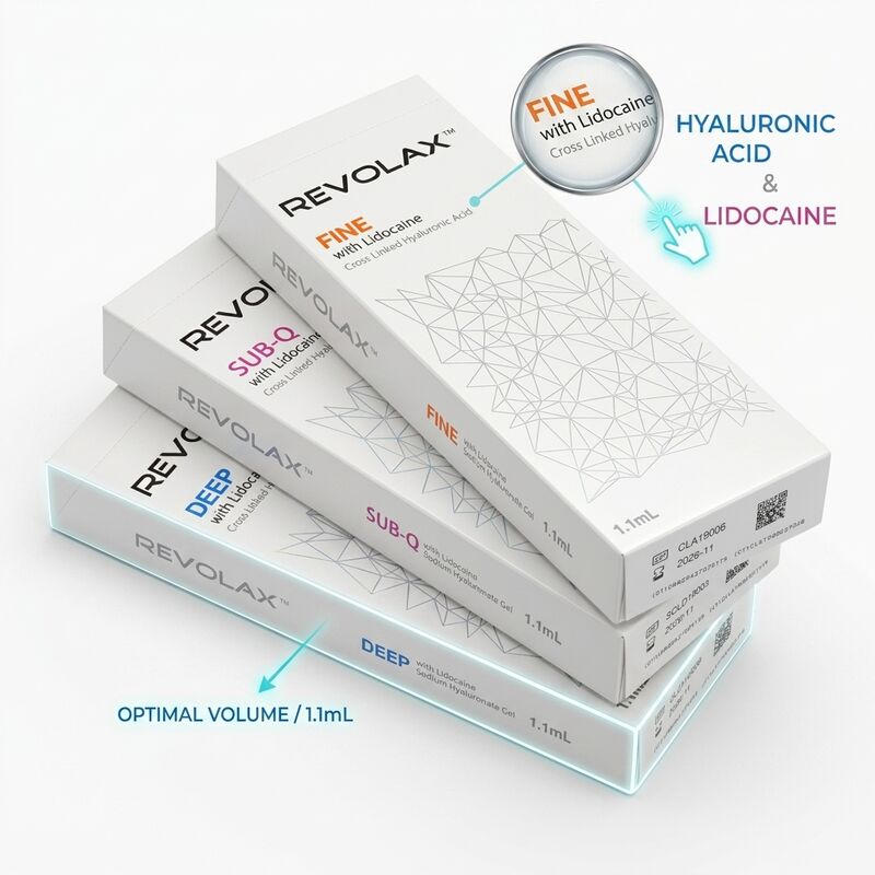 Revolax Deep Marionette Line Filler Monophasic Hyaluronic Acid Dermal Filler 1.1ml برای اصلاح گوشه های دهان
