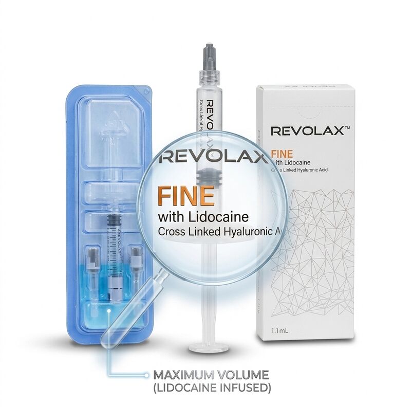 فیلر خط فک Revolax Sub-Q تک فازی اسید هیالورونیک فیلر پوستی 1.1 میلی لیتر برای کانتورینگ خط فک