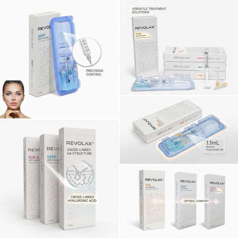 فیلر گونه Revolax Deep، فیلر پوستی اسید هیالورونیک تک فازی 1.1 میلی‌لیتر برای افزایش حجم گونه